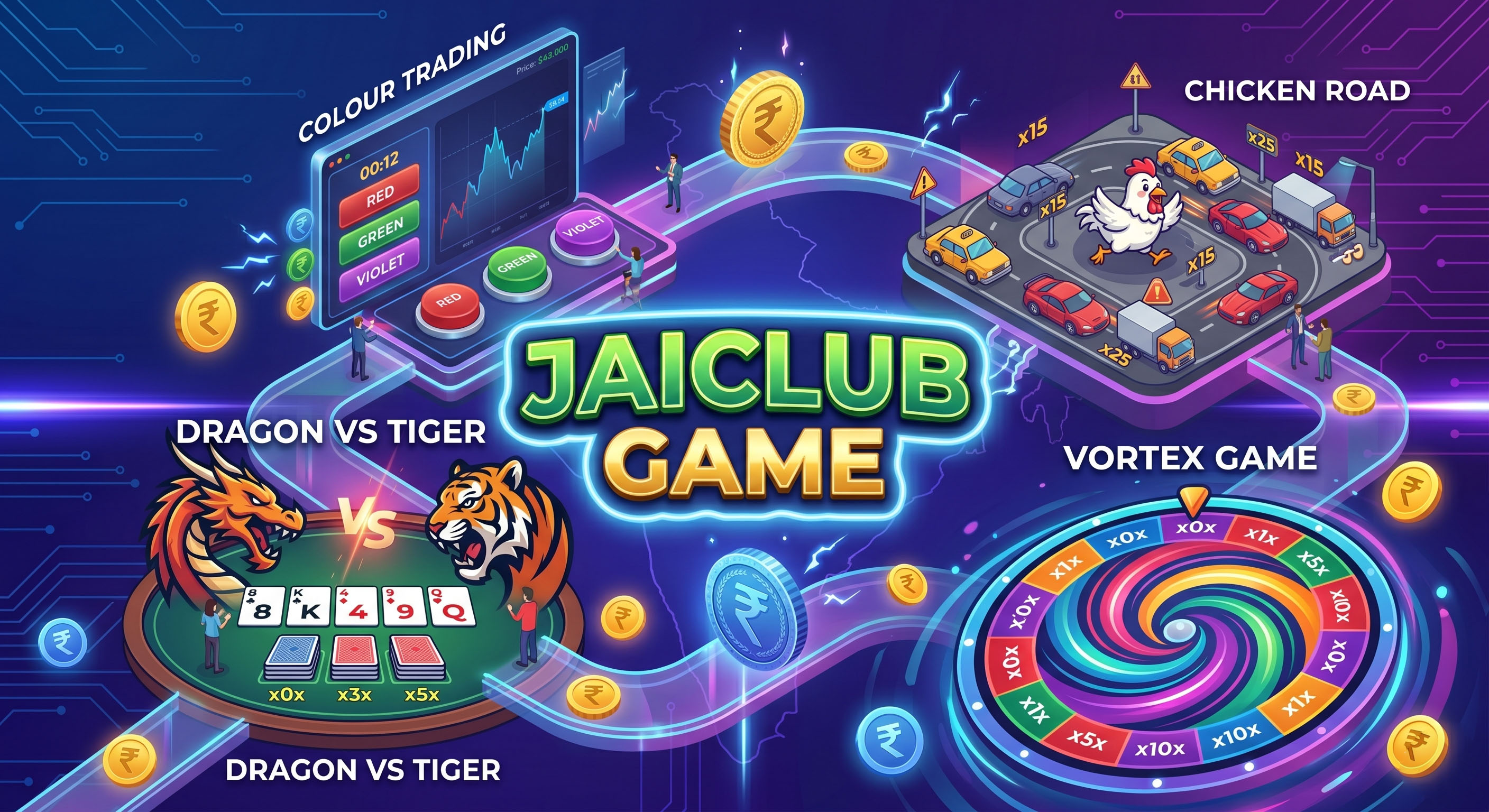 JaiClub Colour Trading Interface – Red Green Violet Prediction